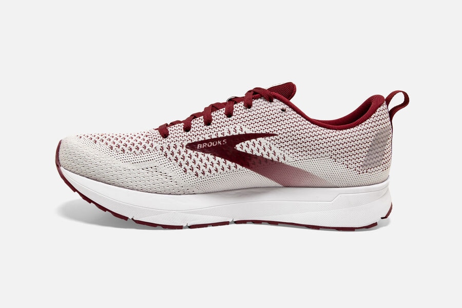 Brooks Revel 4 Road Loopschoenen Dames - Wit/Bordeaux - 890213BXT